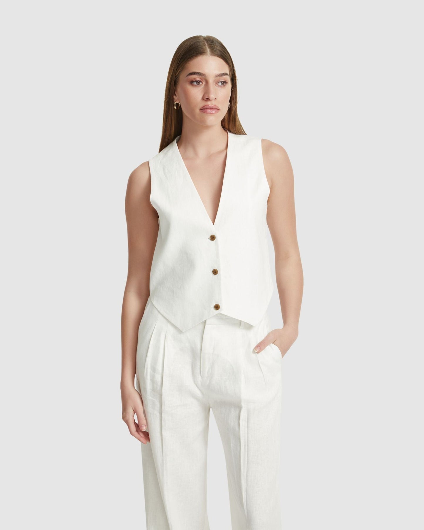 Vienna Linen Waistcoat
