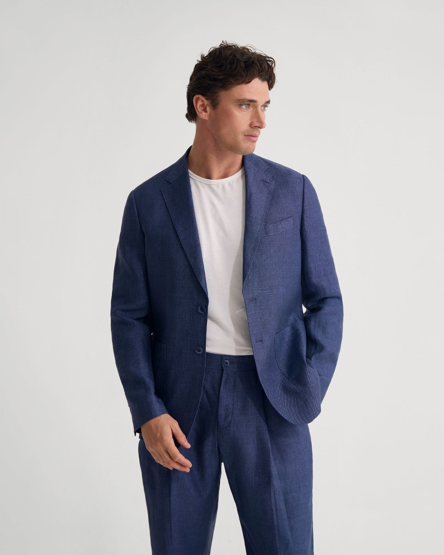 Wrdswrth Linen Patch Pocket Blazer