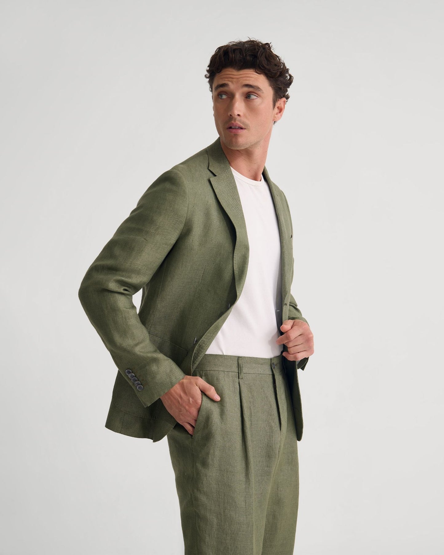 Wrdswrth Linen Patch Pocket Blazer