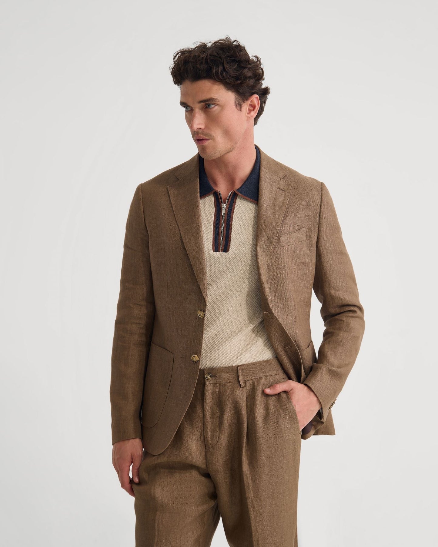 Wrdswrth Linen Patch Pocket Blazer