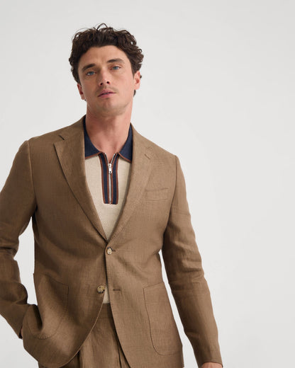 Wrdswrth Linen Patch Pocket Blazer