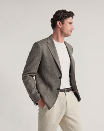 Wordsworth Wool Herringbone Blazer