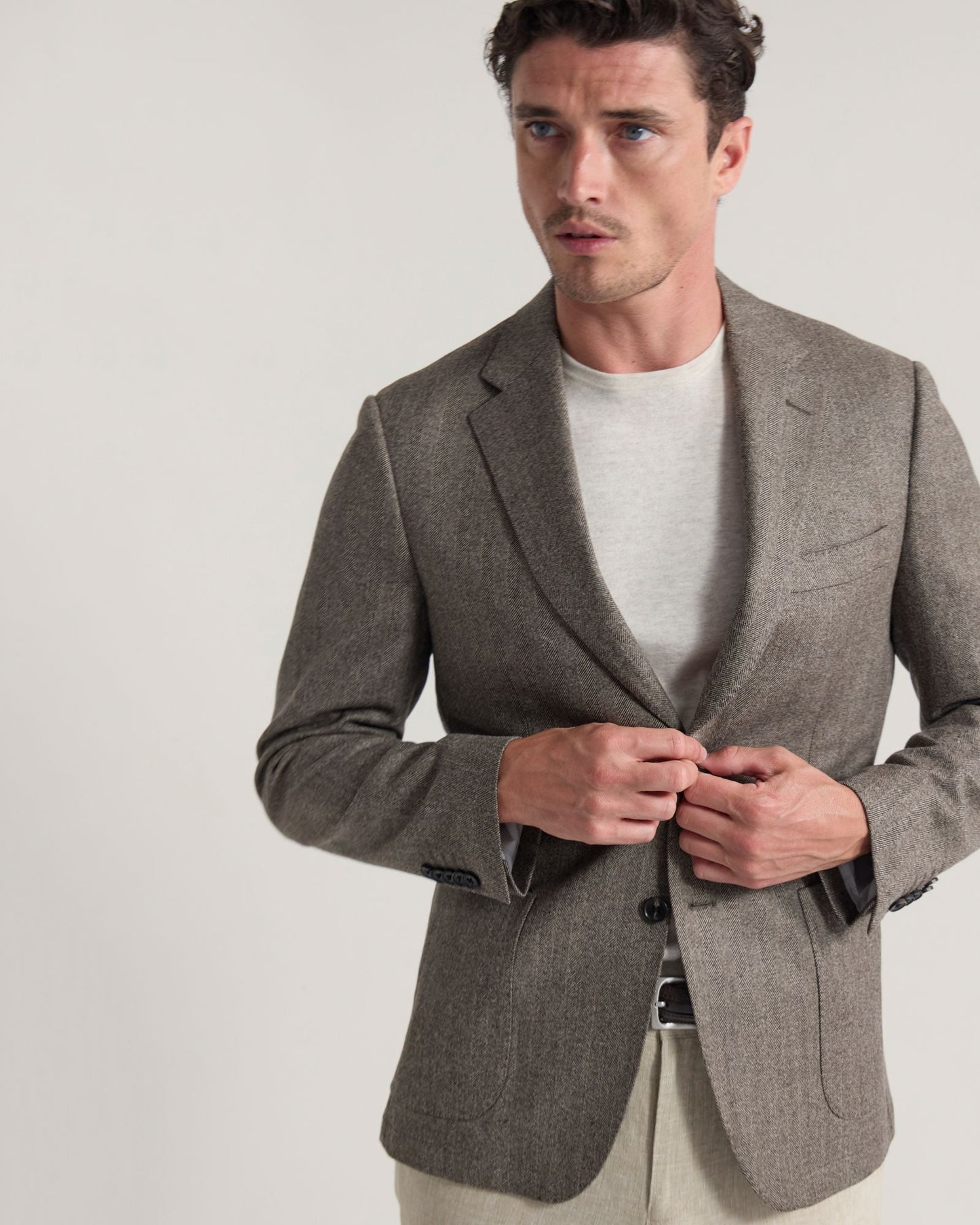 Wordsworth Wool Herringbone Blazer