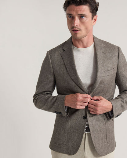 Wordsworth Wool Herringbone Blazer