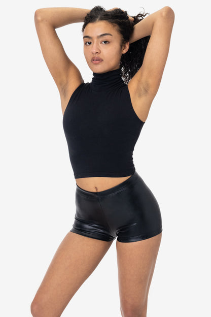 RLA330 - Lamé Mid-Rise Short Short