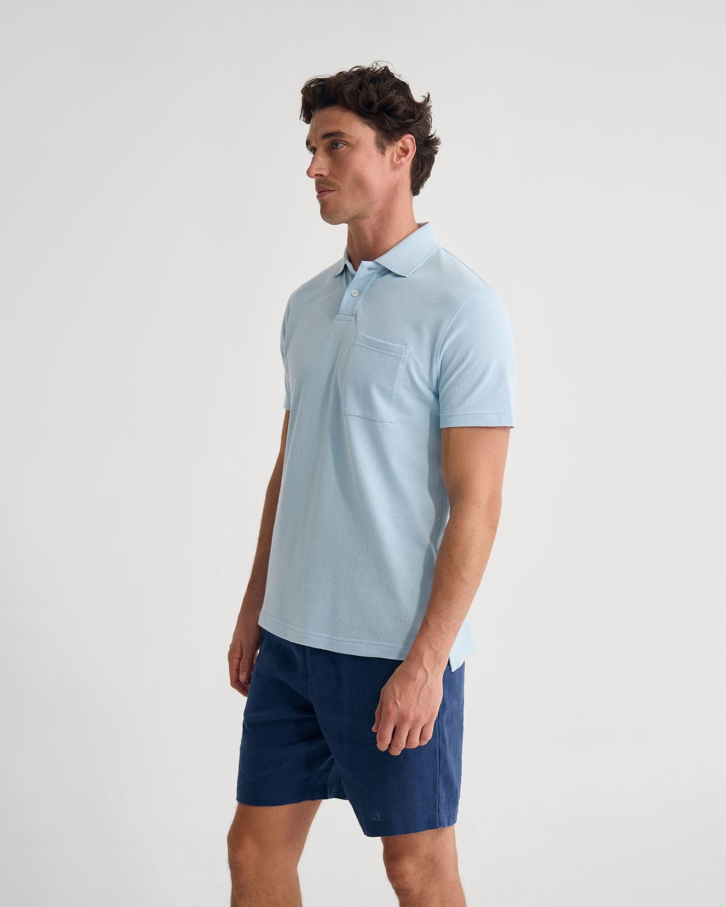 Theo Organic Cotton Pique Polo