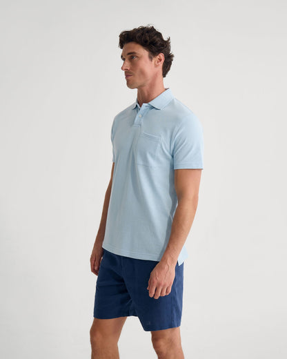Theo Organic Cotton Pique Polo