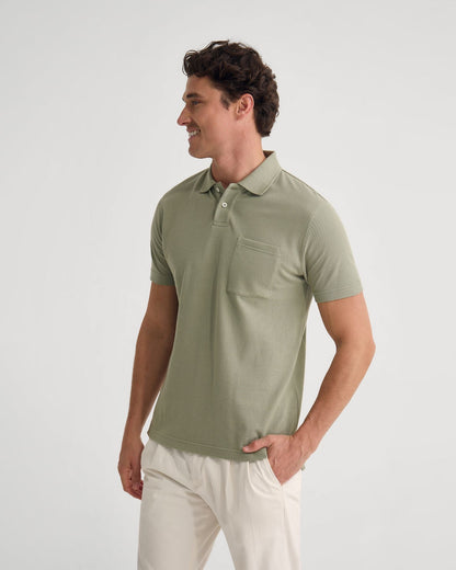 Theo Organic Cotton Pique Polo