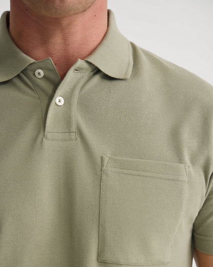 Theo Organic Cotton Pique Polo