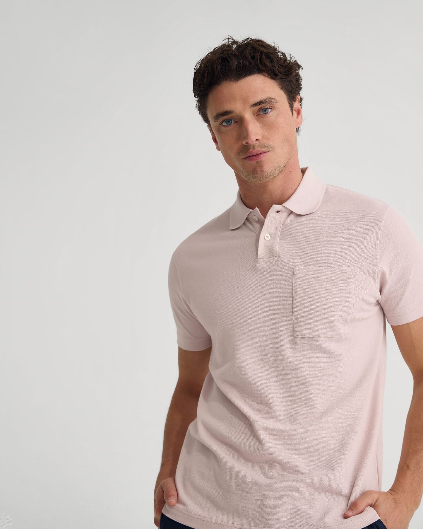 Theo Organic Cotton Pique Polo