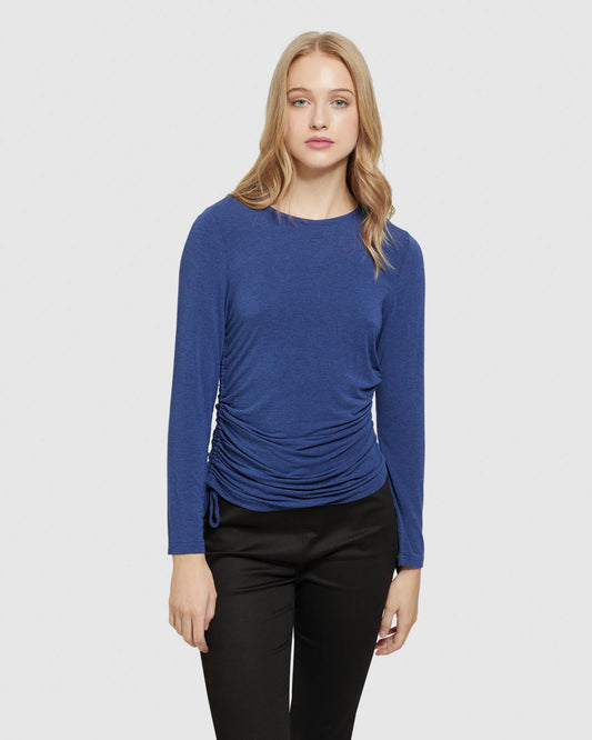 Twiggy Gathered Side T-Shirt