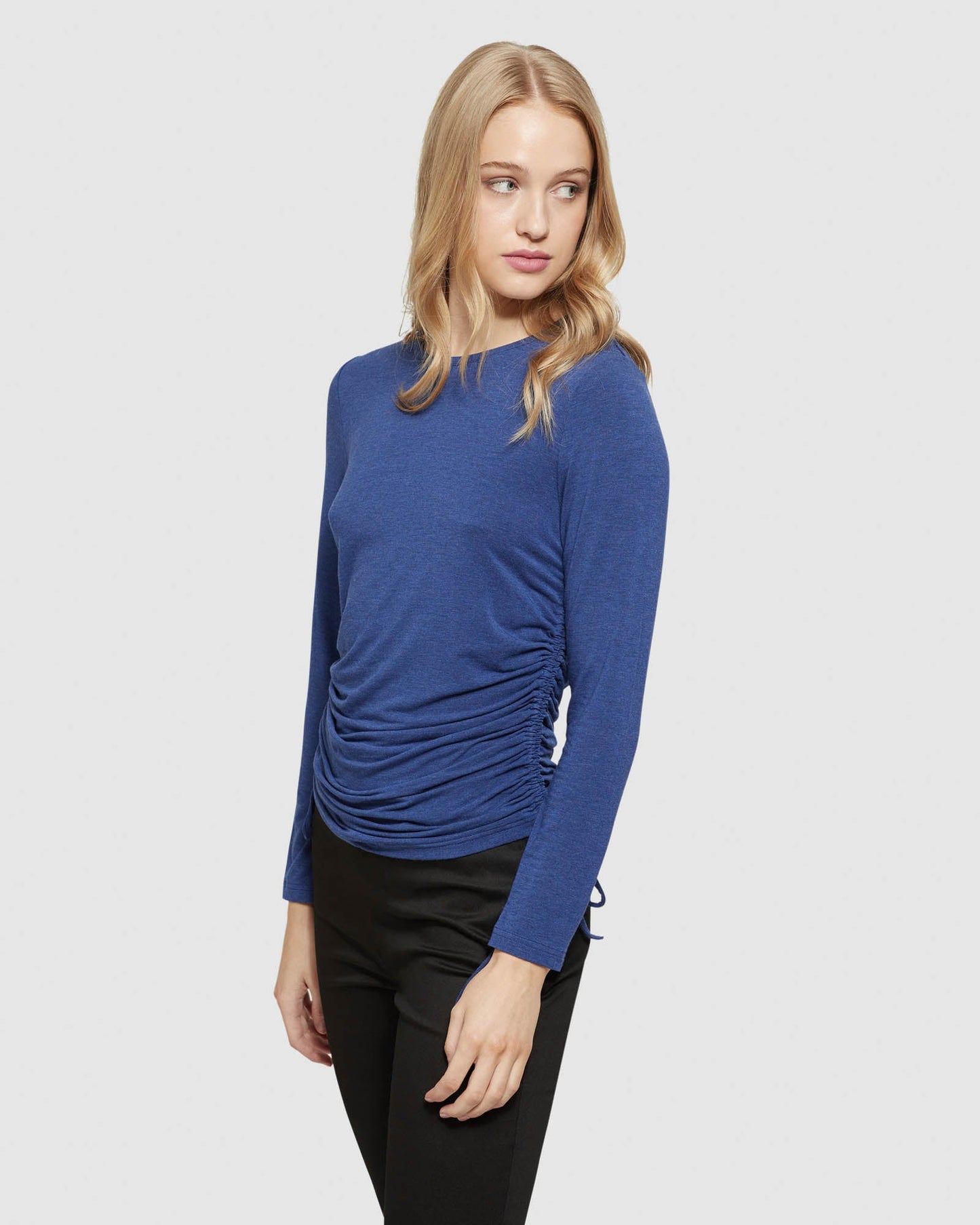 Twiggy Gathered Side T-Shirt