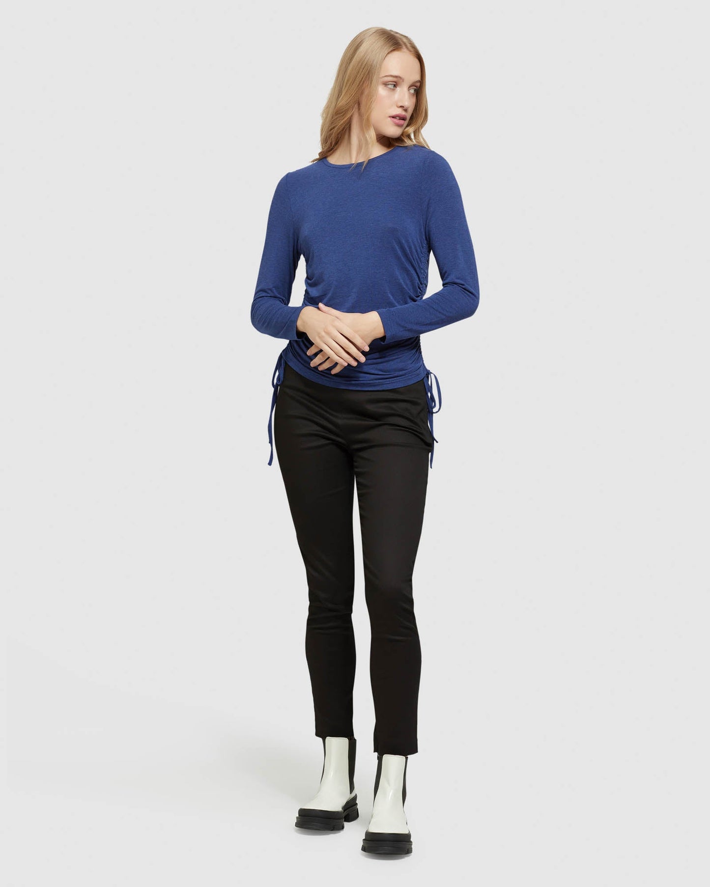 Twiggy Gathered Side T-Shirt