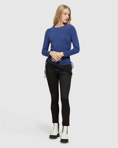 Twiggy Gathered Side T-Shirt