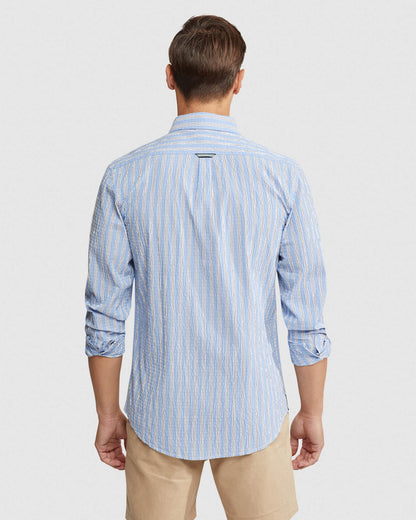 Uxbridge Seersckr Striped Shirt