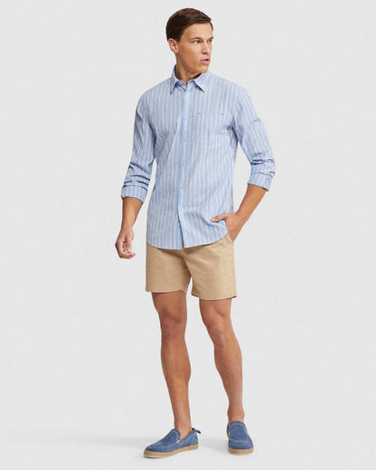 Uxbridge Seersckr Striped Shirt