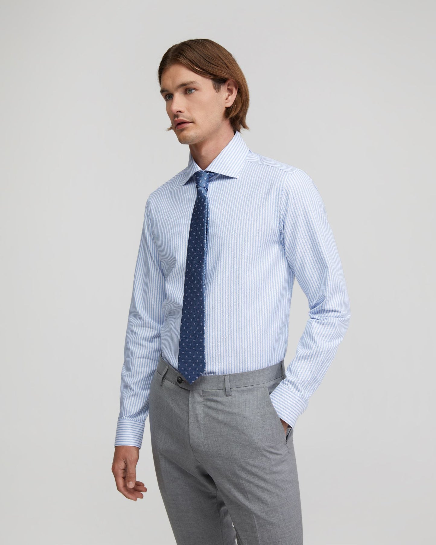 Trafalgar Cotton Striped Shirt