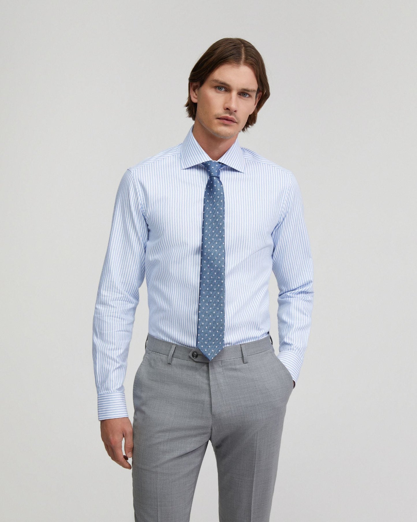 Trafalgar Cotton Striped Shirt