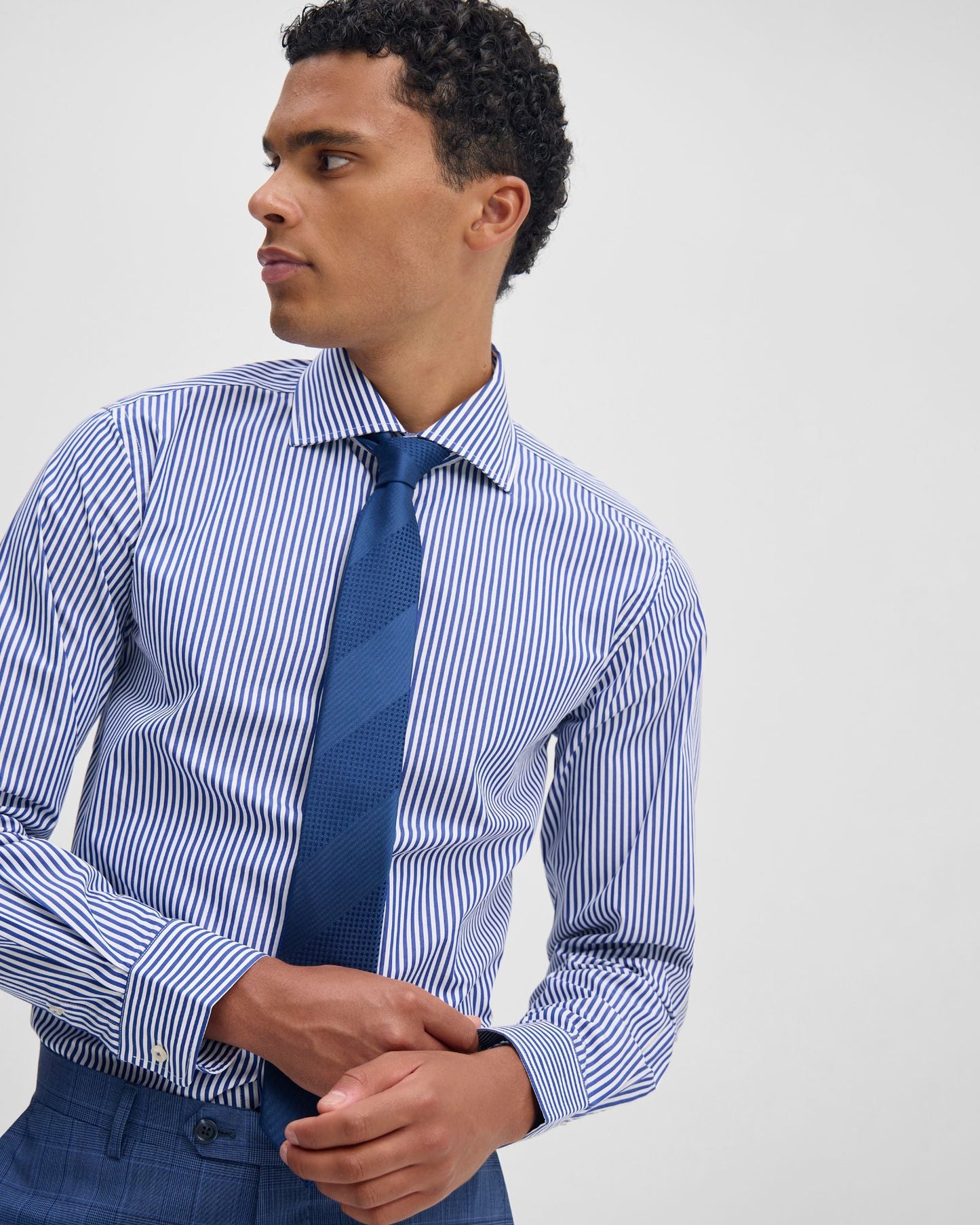 Trafalgar Slim Fit Stripe Shirt