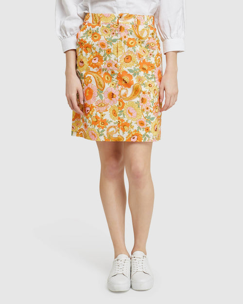Tito Retro Floral Skirt