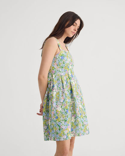 Terra Ditsy Floral Linen Dress