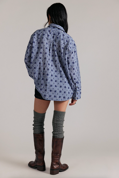 hidden flower camo top