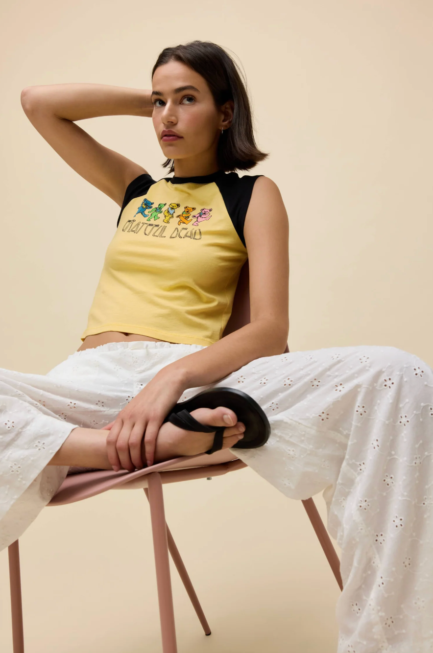grateful dead raglan tank