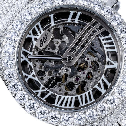 42MM Iced Moissanite Alpha Era® Luminous Skeleton 316
