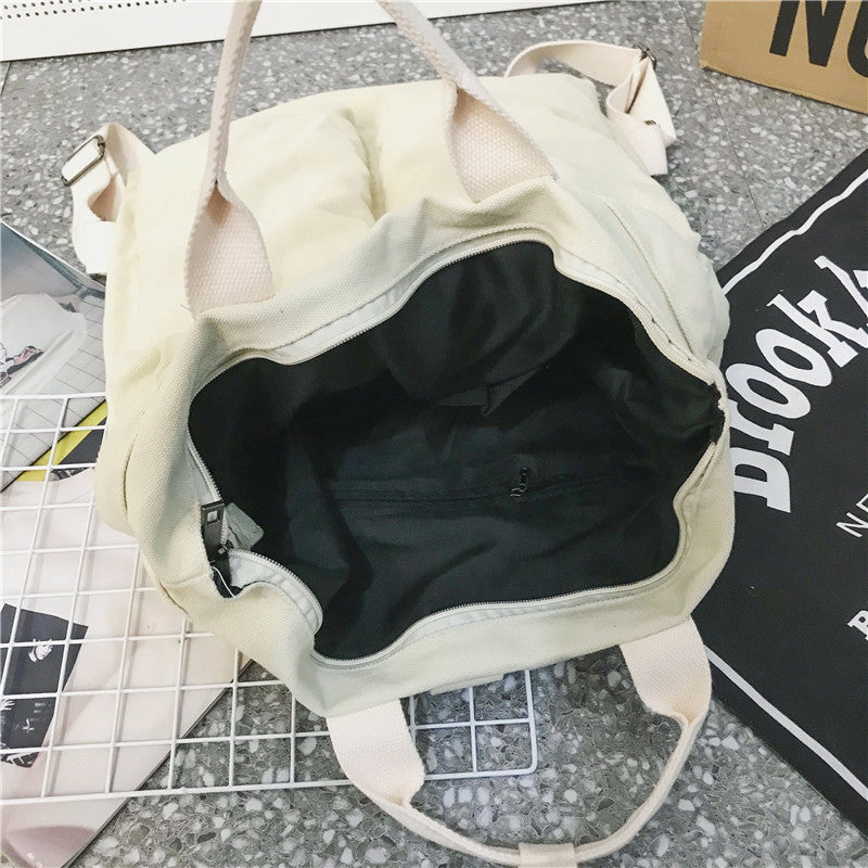 男女通用純色書包背包