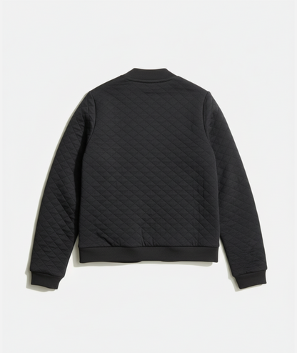 Women's Corbet Quilted Bomber in Black