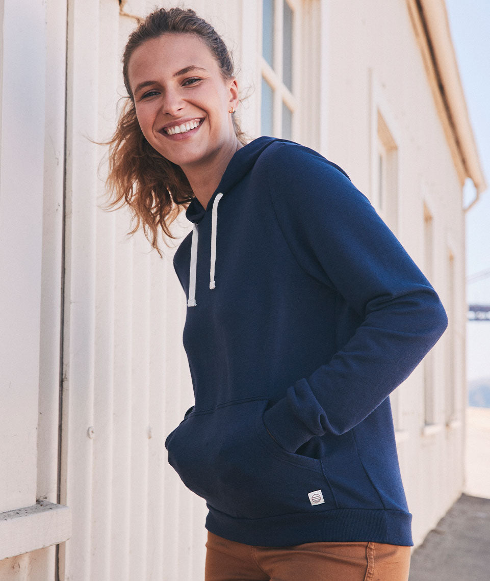 Women's Sunset Pullover Hoodie in True Navy