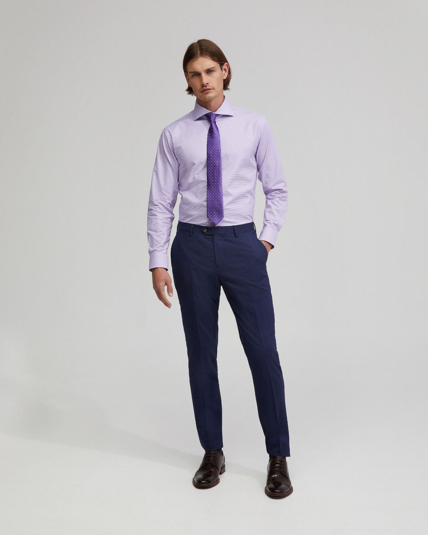 Trafalgar Cotton Stretch Dob Shirt