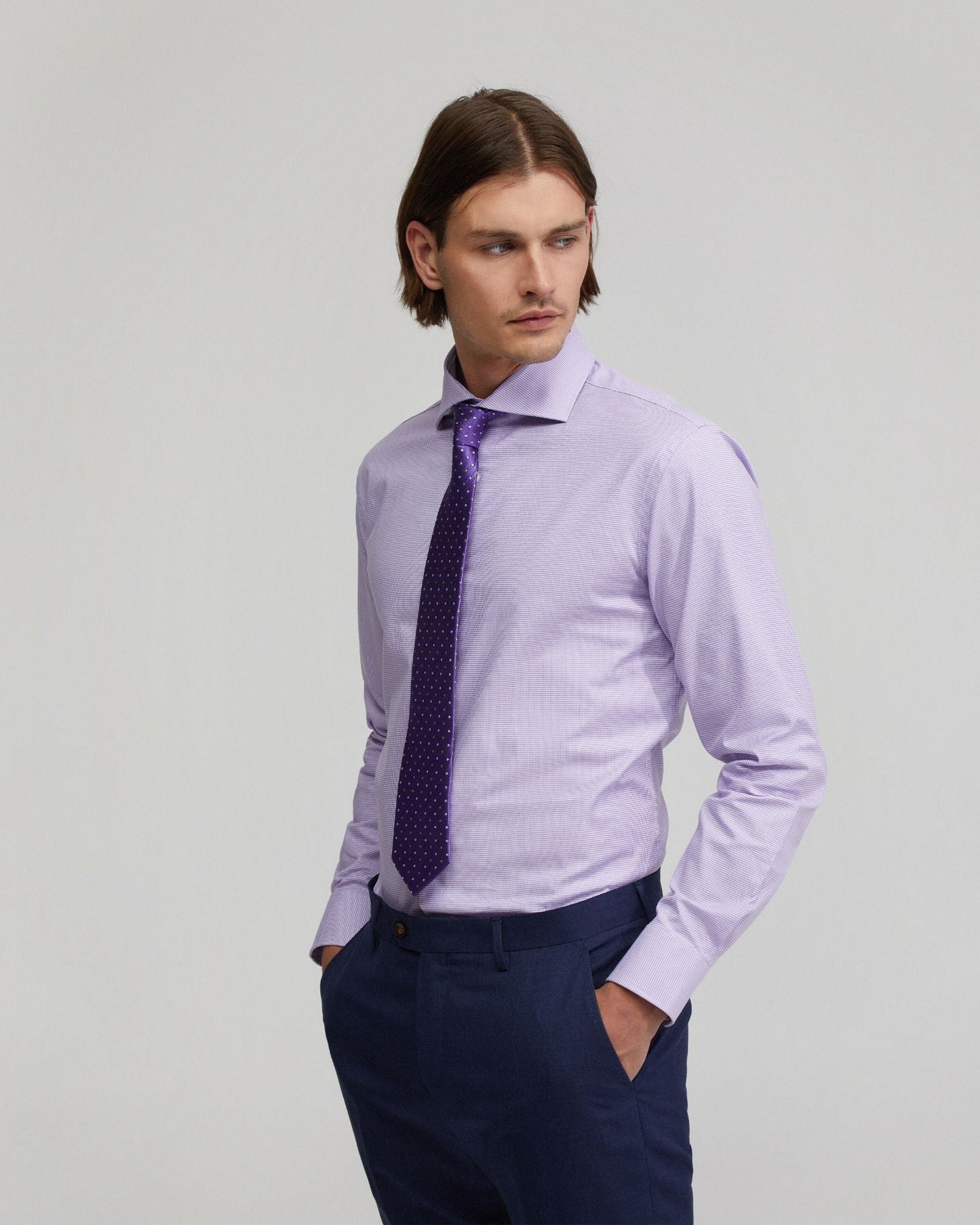 Trafalgar Cotton Stretch Dob Shirt