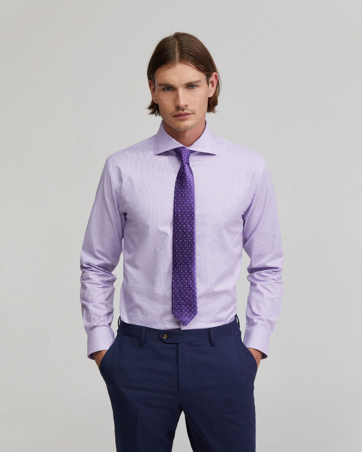 Trafalgar Cotton Stretch Dob Shirt