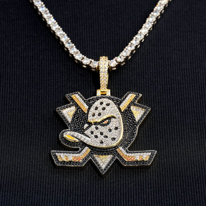Anaheim Ducks Official NHL Logo Pendant in Yellow Gold