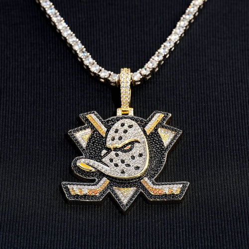 Anaheim Ducks Official NHL Logo Pendant in Yellow Gold