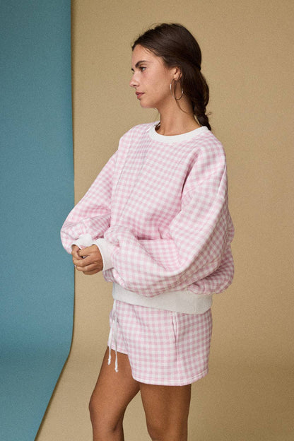 gingham crew set