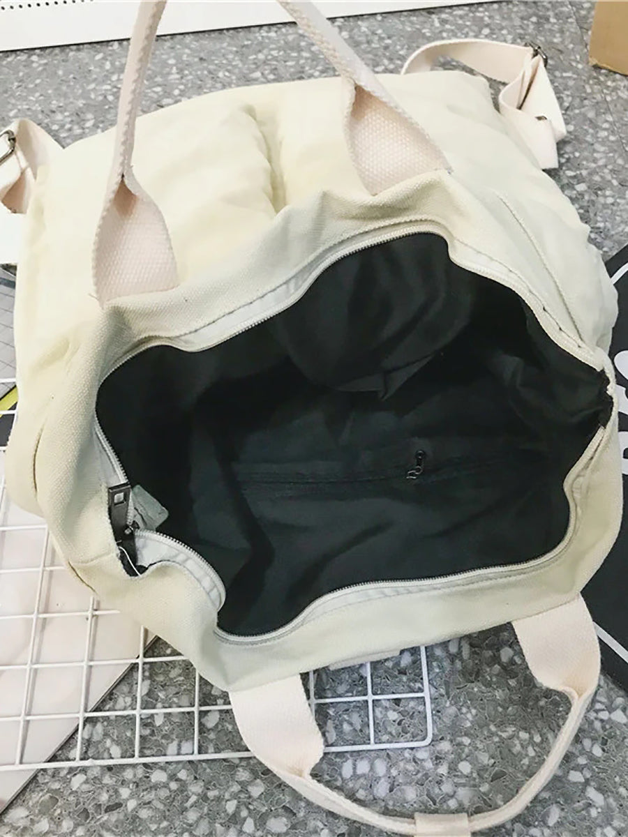 男女通用純色書包背包