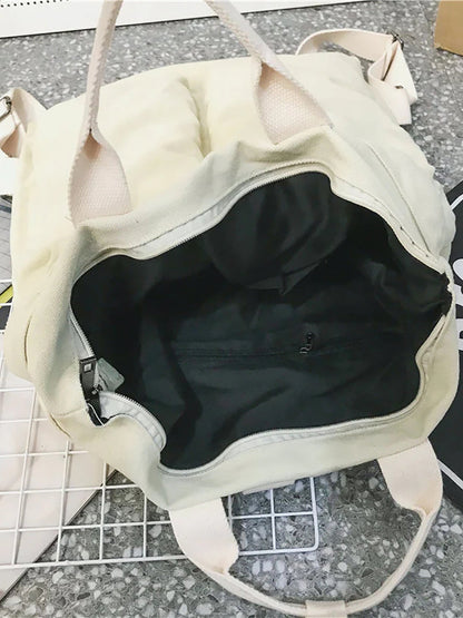 男女通用純色書包背包