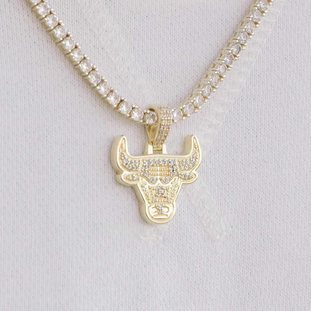 18k Vermeil Chicago Bulls Micro Pendant