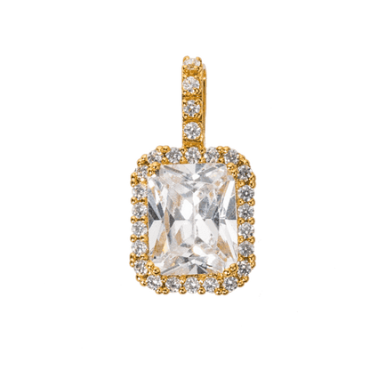 Angel Wing and Stone Set in Yellow Gold