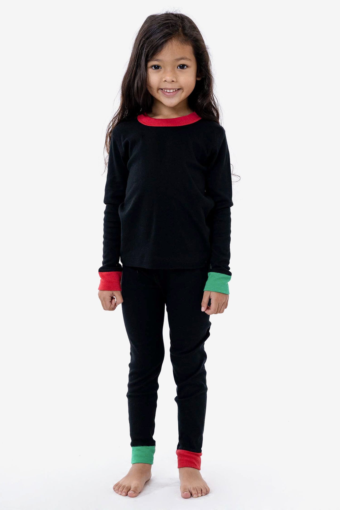 FFR107 - Kids 50/50 Long Sleeve Rib Top