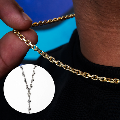 Box Chain + Simple Heart Lariat Necklace