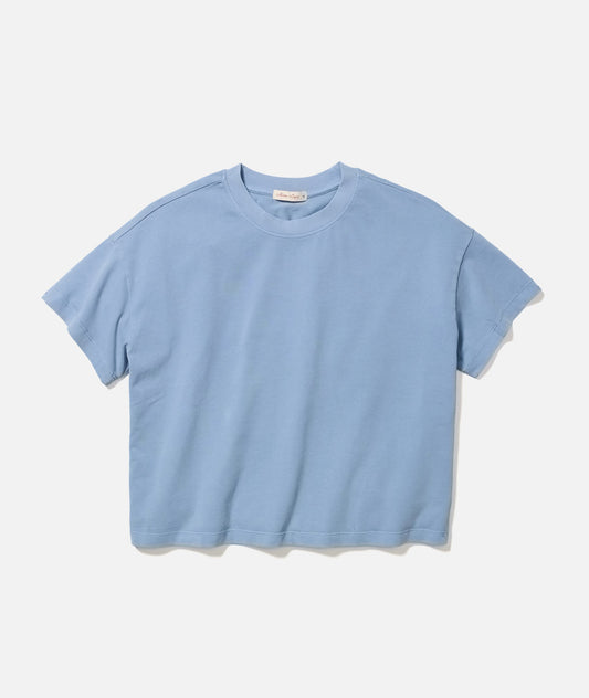 Women's Luxe Jersey Crew Tee in Coastal Blue