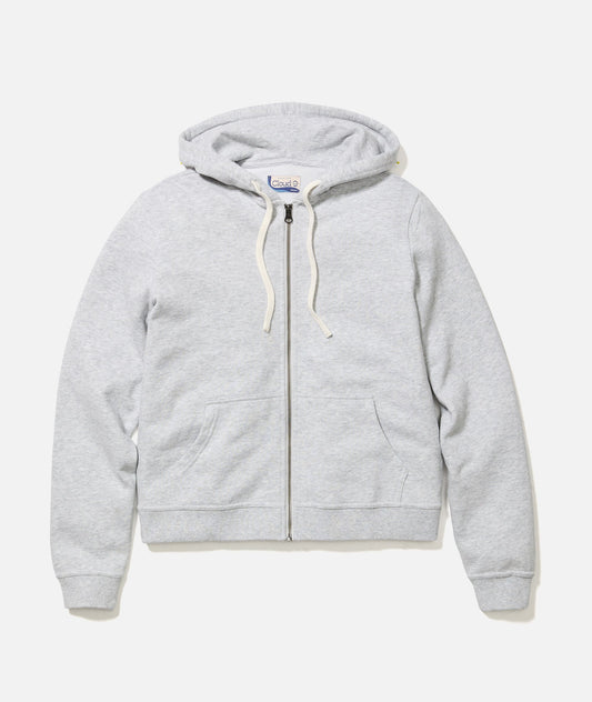 Women's Cloud 9 Fleece Full Zip Hoodie in Heather Grey